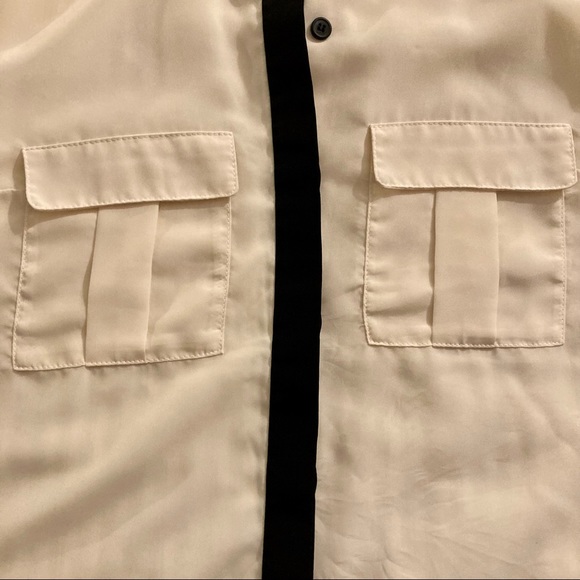 Forever 21 cream and black blouse - Picture 3 of 12